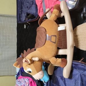 Toddlers musical rocking horse
